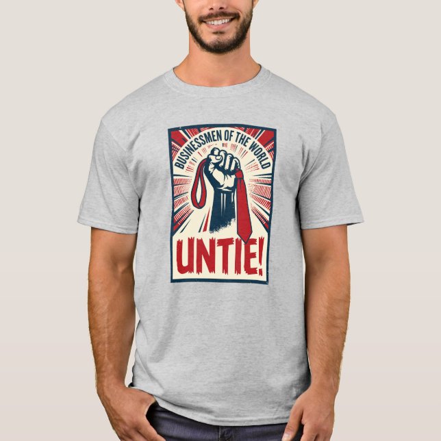 KOPPLA UPP!   Antikorporativ kontorshumor-design T Shirt (Framsida)