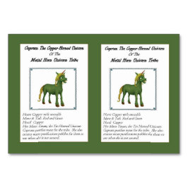 Koppla upp handelskortet för kopparhornsklubb bordsnummer