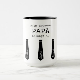 Kopplad till Pappa 5-Barn Mugg