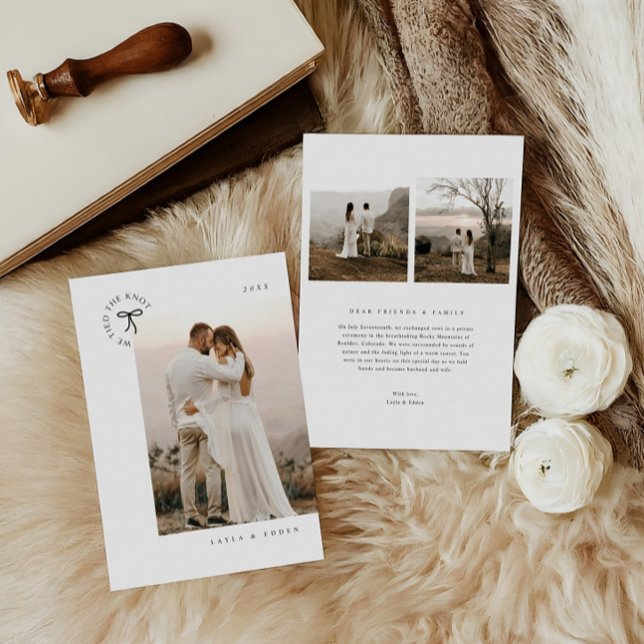 Kopplade ihop det minsta fotomeddelandet om Knot E Spara Datumet (Skapare uppladdad)