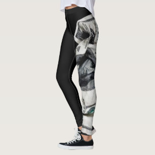Kopplade Pengarar Streetwear Money Print Leggings