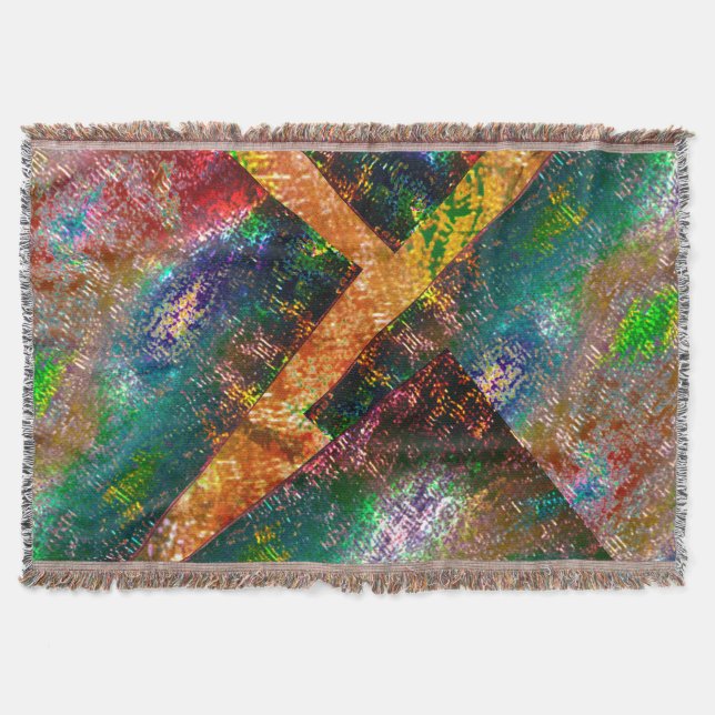 Kopplare av färgad lagrar med bränd rustik filt (Framsidan)