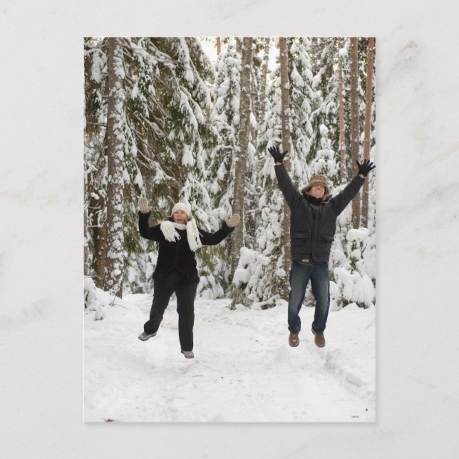 Koppling i skog vykort (Framsida)