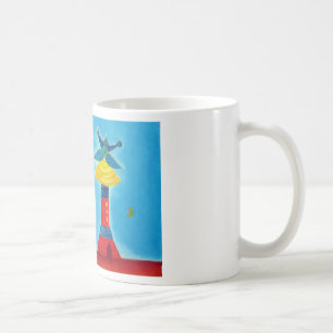 Koppling mellan abstrakt Art Painting och Kärlek M Kaffemugg