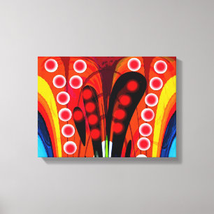 Kopplingar - abstrakt konst canvastryck