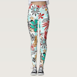 Kopplingar/Blommigt Leggings