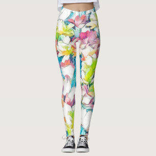 Kopplingar för Blommigt med flera Färgader (Flytan Leggings