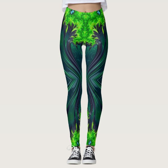 Kopplingar ~grönt ~ Original Leggings (Framsida)