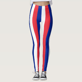 Kopplingar med flagga av Frankrike Leggings