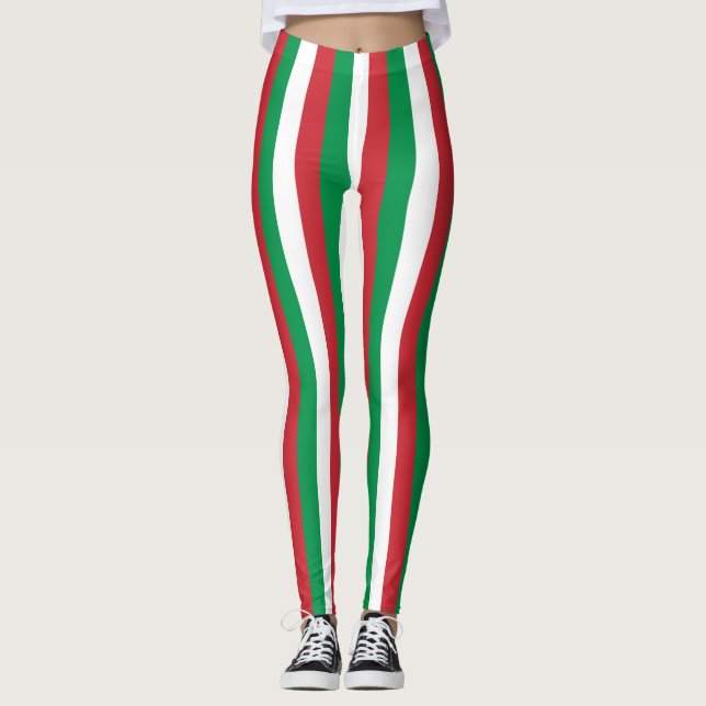 Kopplingar med flagga av Italien Leggings (Framsida)