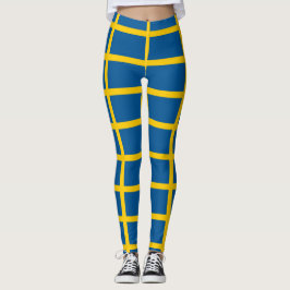 Kopplingar med flagga av Sverige Leggings