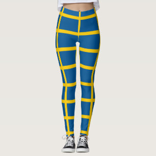Kopplingar med flagga av Sverige Leggings
