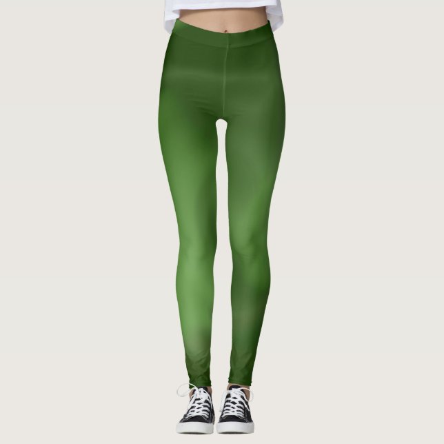 Kopplingar med Grönt av abstrakt Leggings (Framsida)