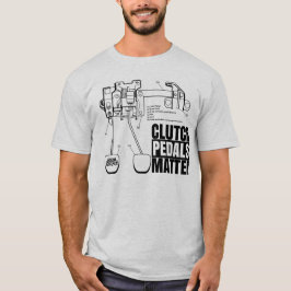 Kopplingpedalmaterien tänder T T-shirt