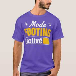 Kopplingsläge aktiverat humor-sport som kör roligt t shirt