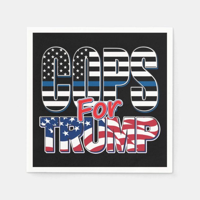 Kops For Trump - Trump 2020 Pappersservett (Framsidan)
