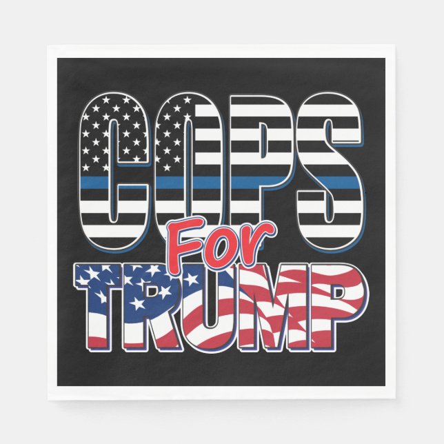 Kops for Trump - Trump 2020 Pappersservett (Framsidan)