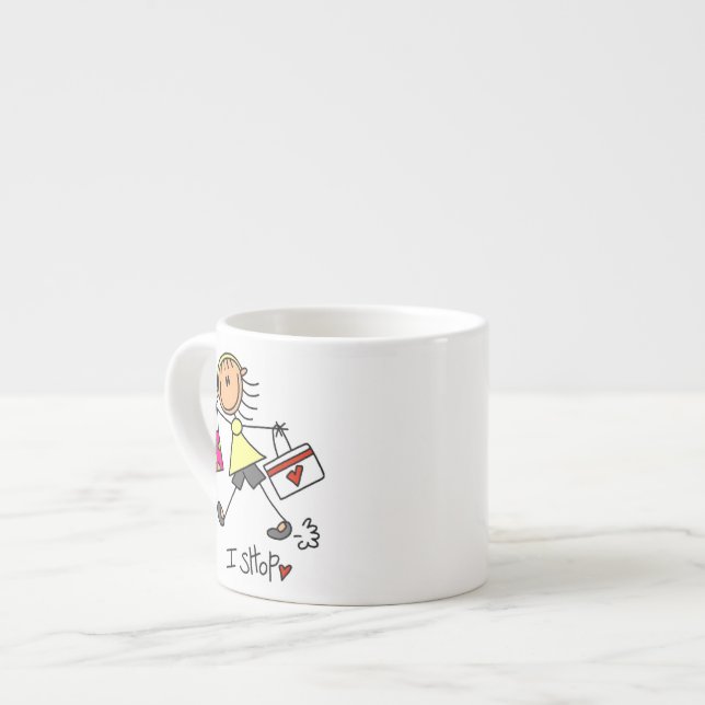 Köpskstickfigur Espressomugg (Framsida vänster)