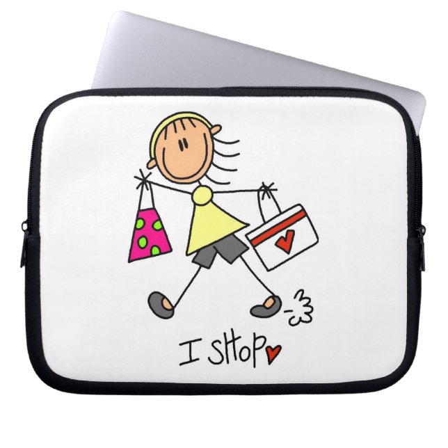 Köpskstickfigur Laptop Sleeve (Framsidan)
