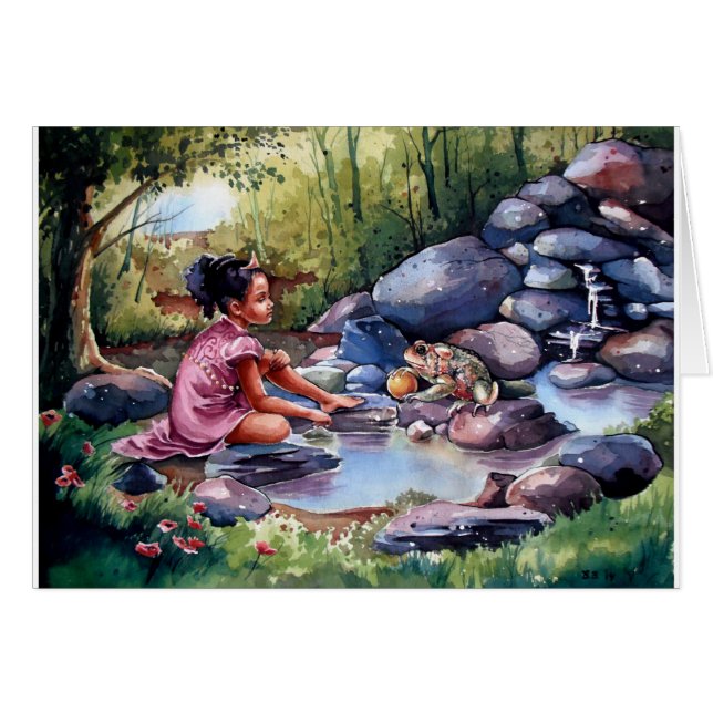 Köpslå för bollen hälsningskort (Framsidan Horizontal)