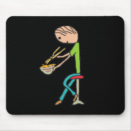 Kopsticks och nudlar musmatta