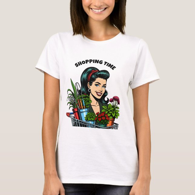 Köptid | Funny Retro Plant-Älskare T Shirt (Framsida)