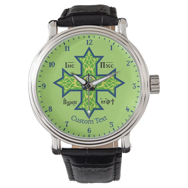 Koptisk kors armbandsur (Framsida)