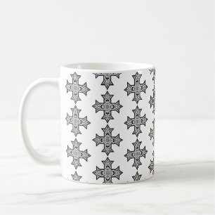 Koptiskt kors Premiumkonst Kaffemugg