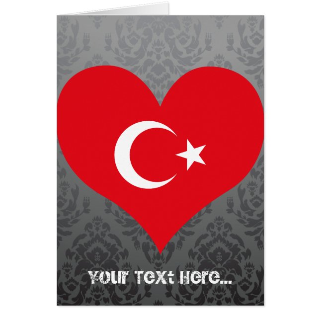KöpTurkiet flagga Hälsningskort (Framsidan)