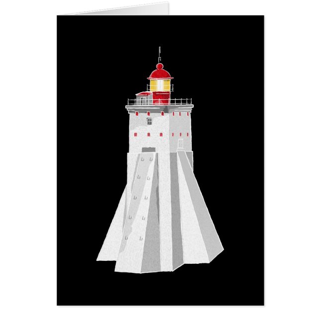 Kopu Lighthouse Hälsningskort (Framsidan)