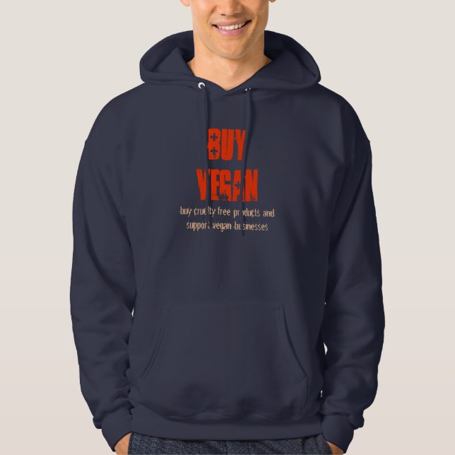 KöpVegan Sweatshirt Med Luva (Framsida)