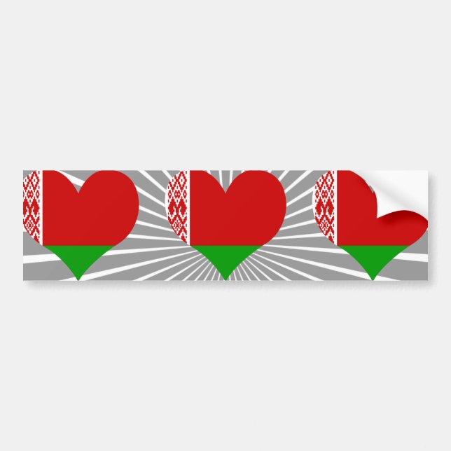 KöpVitryssland flagga Bildekal (Framsidan)