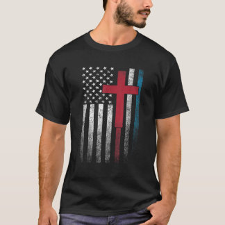 Kor 4 juli Amerikanska Flagga USA Patrio T Shirt