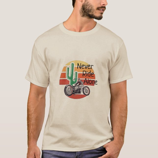 kör aldrig ensam T-Shirt (Framsida)
