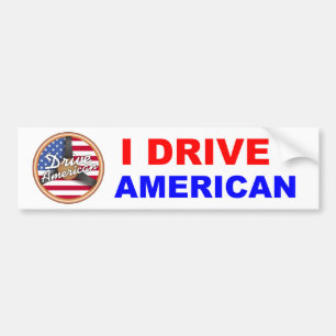 Kör amerikanen bildekal