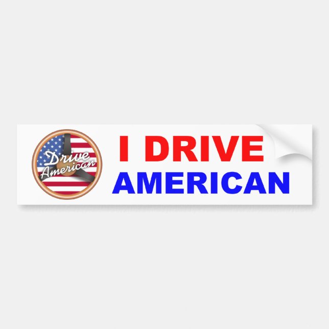 Kör amerikanen bildekal (Framsidan)