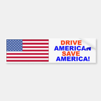 Kör amerikanen sparar den Amerika bildekalet Bildekal