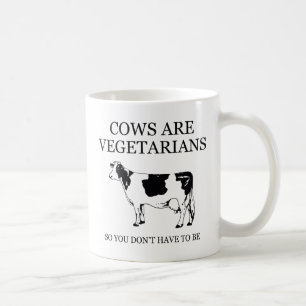 Kor är vegetarianer, så du behöver inte vara kaffemugg