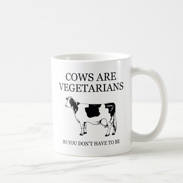 Kor är vegetarianer, så du behöver inte vara kaffemugg (Höger)