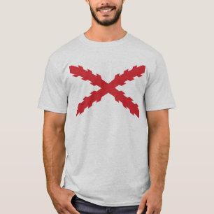 Kor av den Burgundy flagga T-shirt