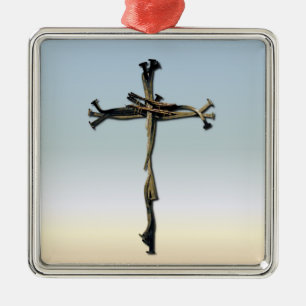 Kor av den lantliga nagelJesus sparan Julgransprydnad Metall