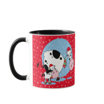 Kor av land med tomthattar i rött