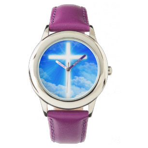 Kor av Light Jesus Kristus Anpassade Christian Armbandsur