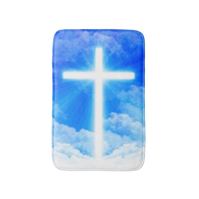 Kor av Light Jesus Kristus Anpassade Christian Badrumsmatta (Framsidan (Vertikal))