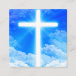 Kor av Light Jesus Kristus Anpassade Christian Fyrkantigt Visitkort