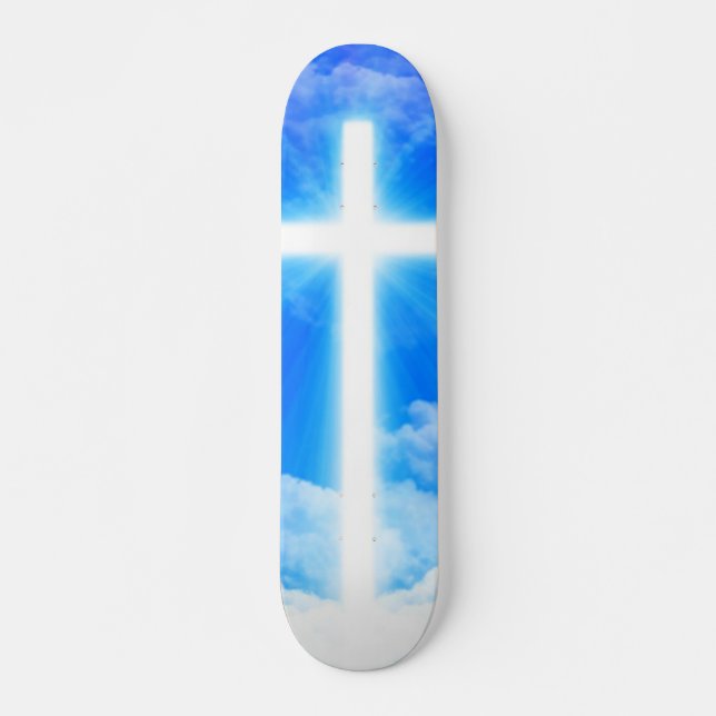 Kor av Light Jesus Kristus Anpassade Christian Mini Skateboard Bräda 18,5 Cm (Framsida)