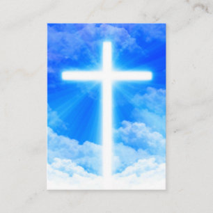 Kor av Light Jesus Kristus Anpassade Christian Visitkort