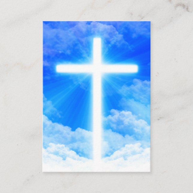 Kor av Light Jesus Kristus Anpassade Christian Visitkort (Framsida)