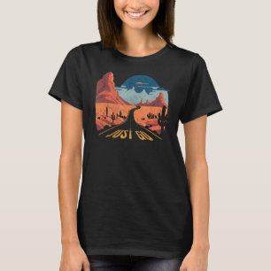 Kör bara Äventyr Wanderlusten Desert Journe. T Shirt