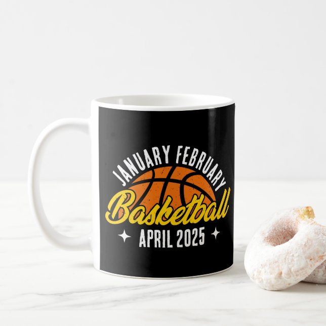 Kör Basketälskare Cool Spelare Modern Personlig Kaffemugg (Med munk)